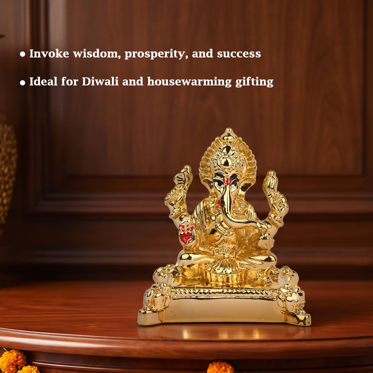 999 Silver Plated Lord Ganesha Idol