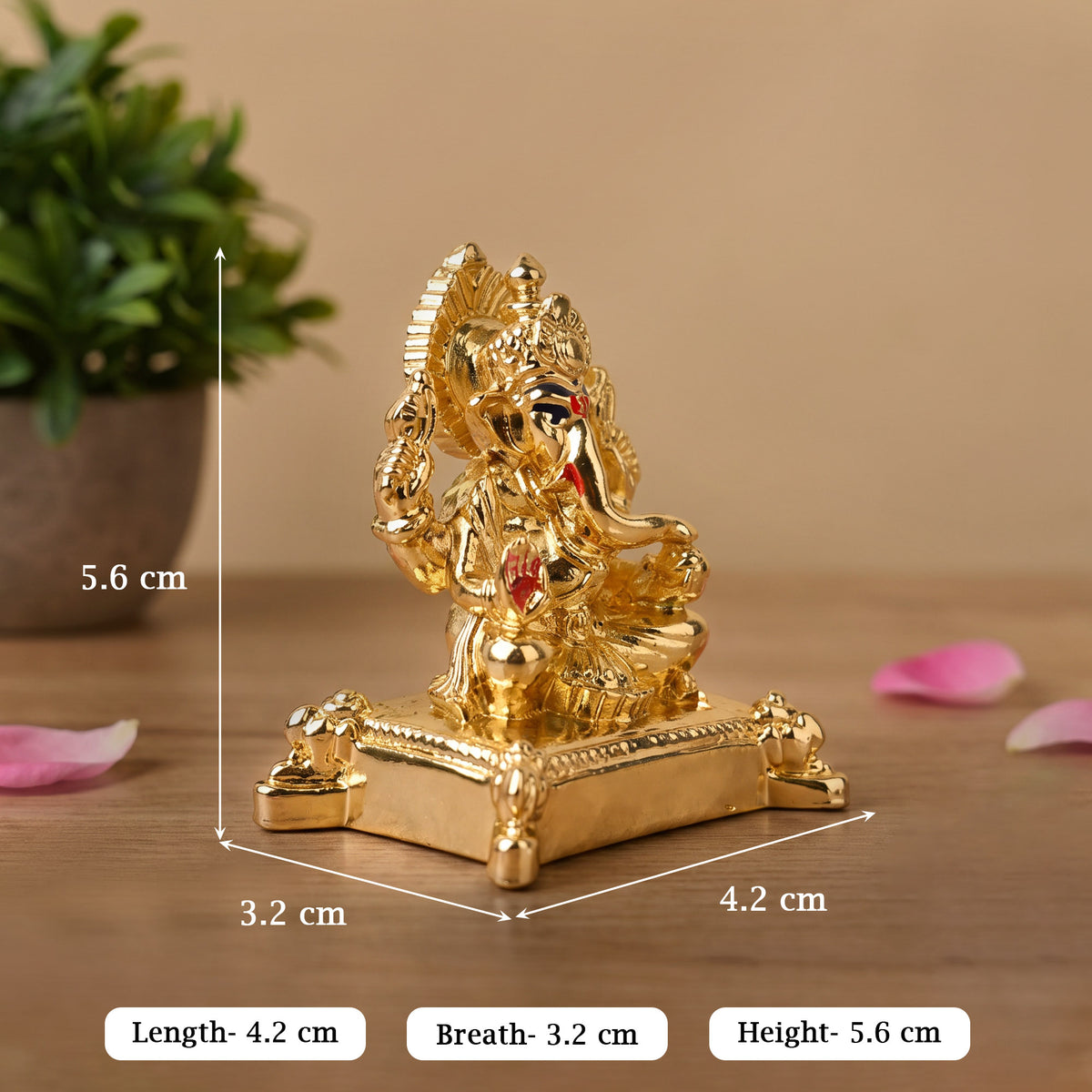 999 Silver Plated Lord Ganesha Idol