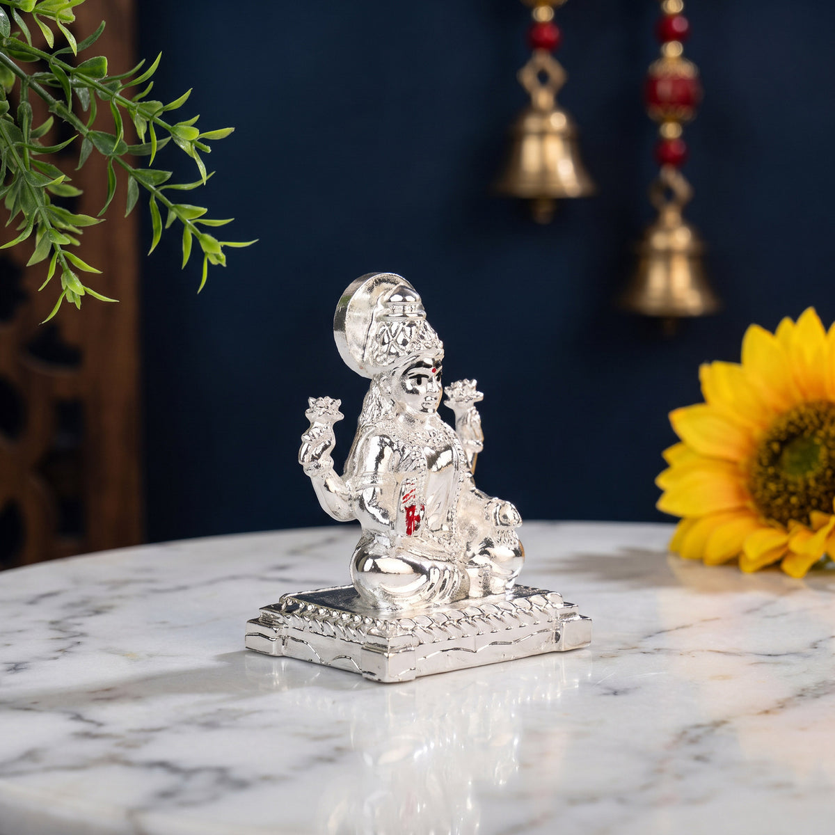 999 Silver Goddess Lakshmi Idol