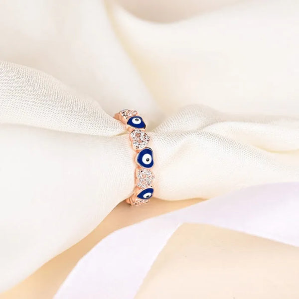 Evil Eye Heart Ring - Touch925