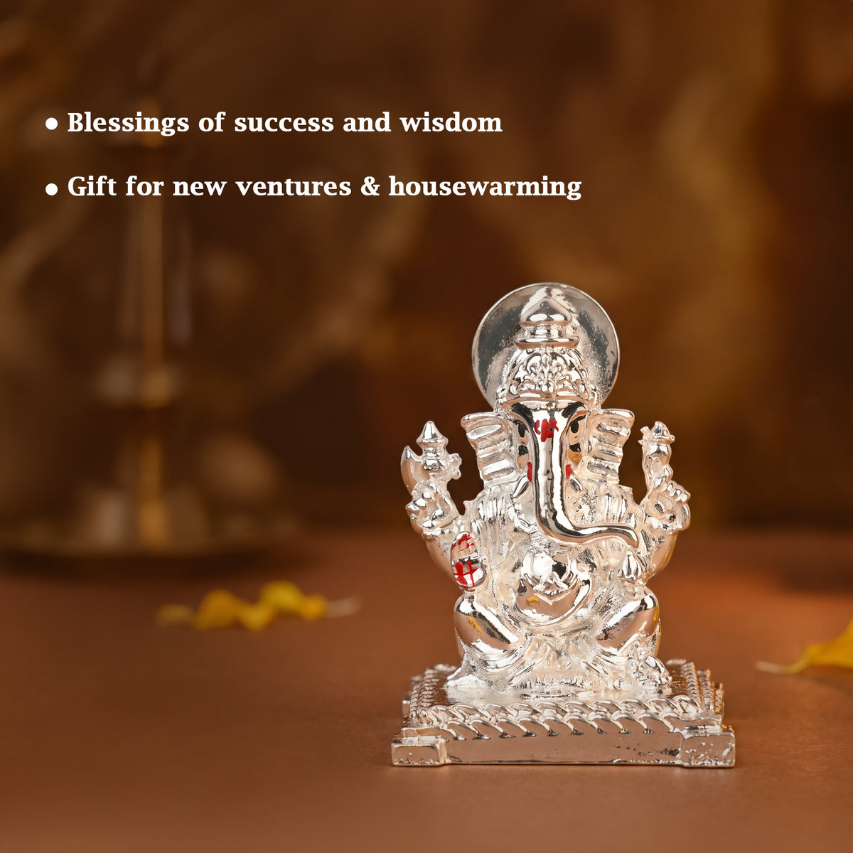 999 Silver Lord Ganesha Idol