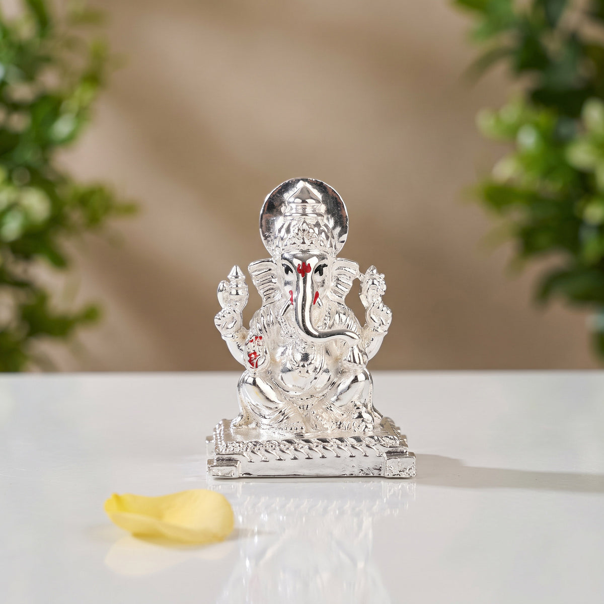 999 Silver Lord Ganesha Idol