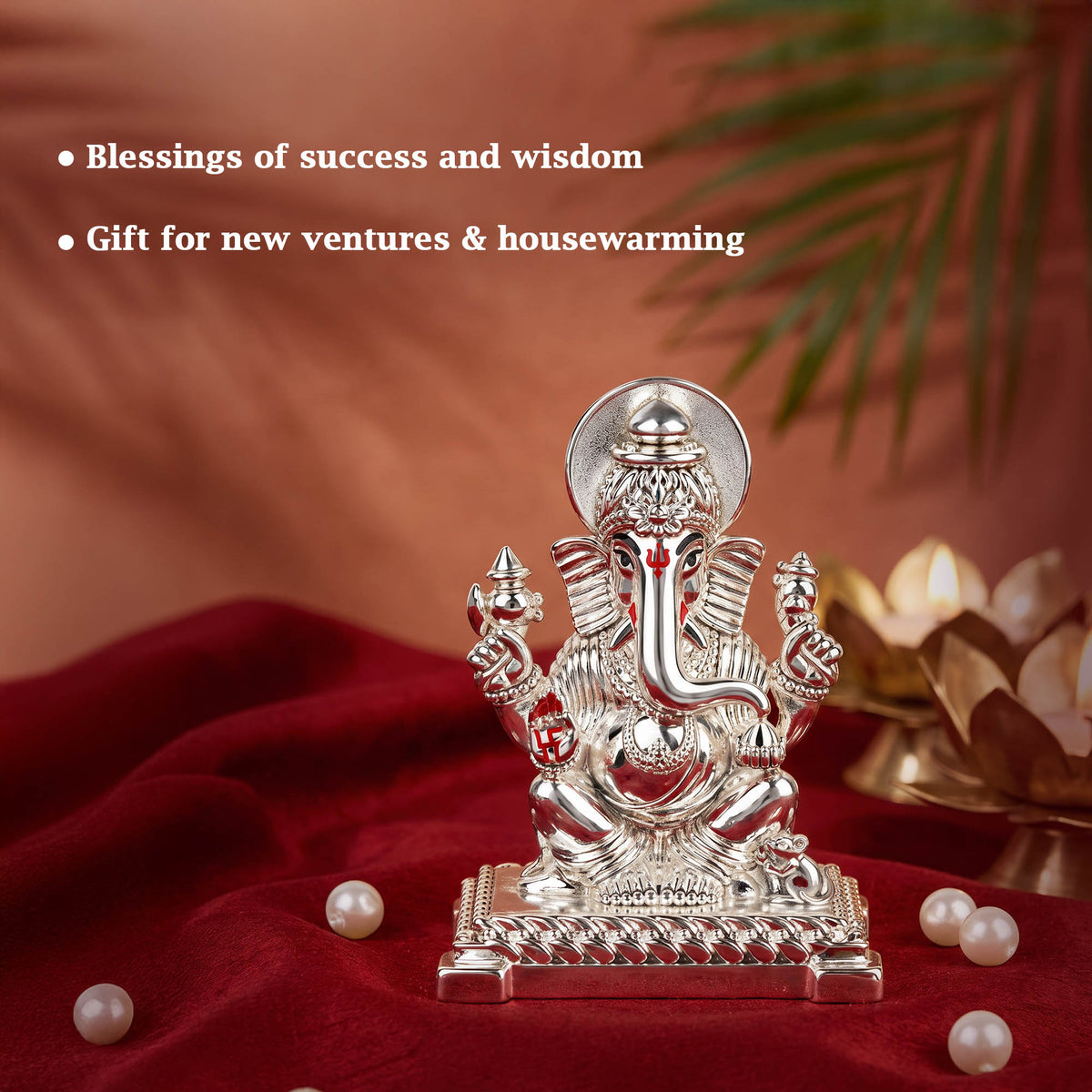 999 Silver Lord Ganesha Idol