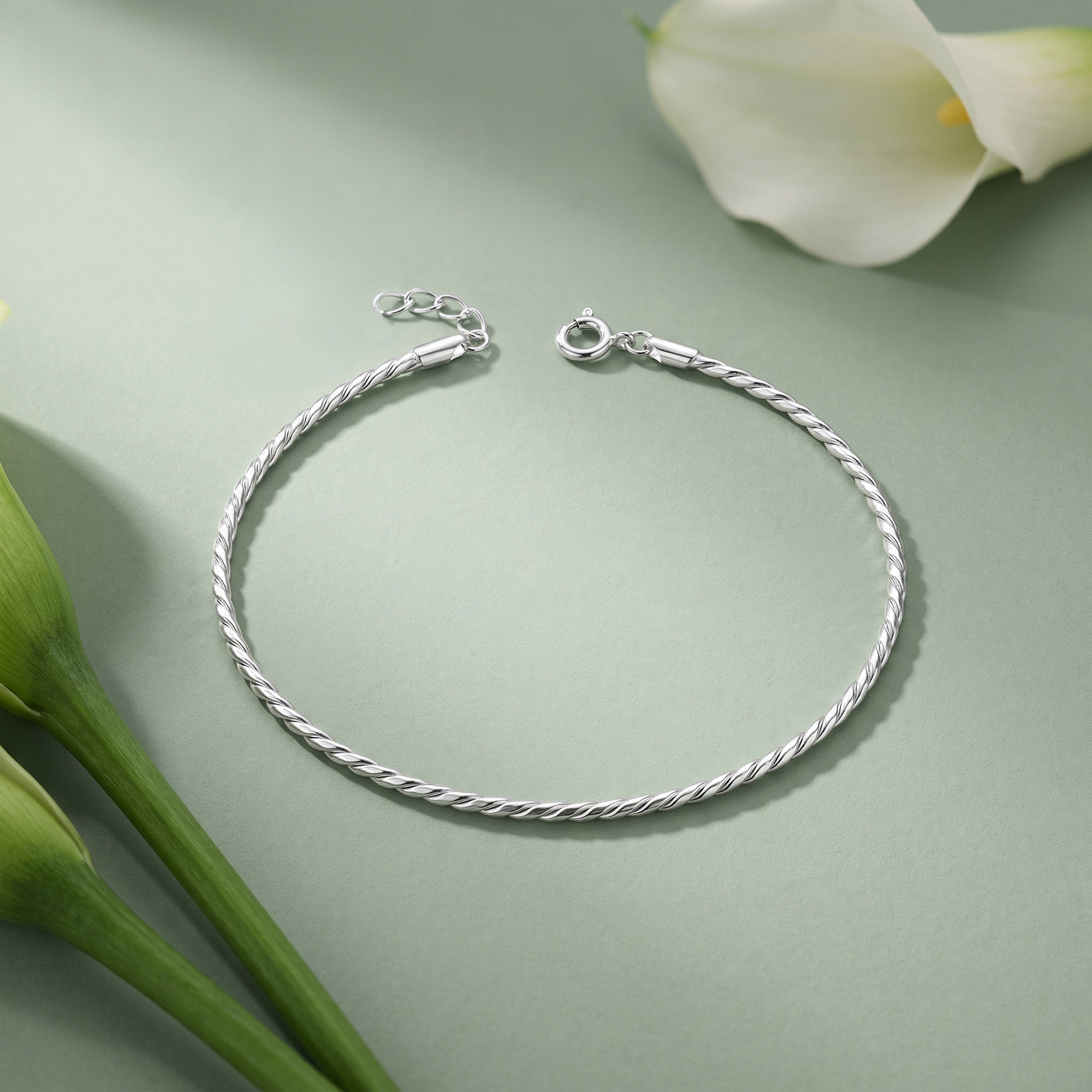 Twisted Rope Chain Bracelet