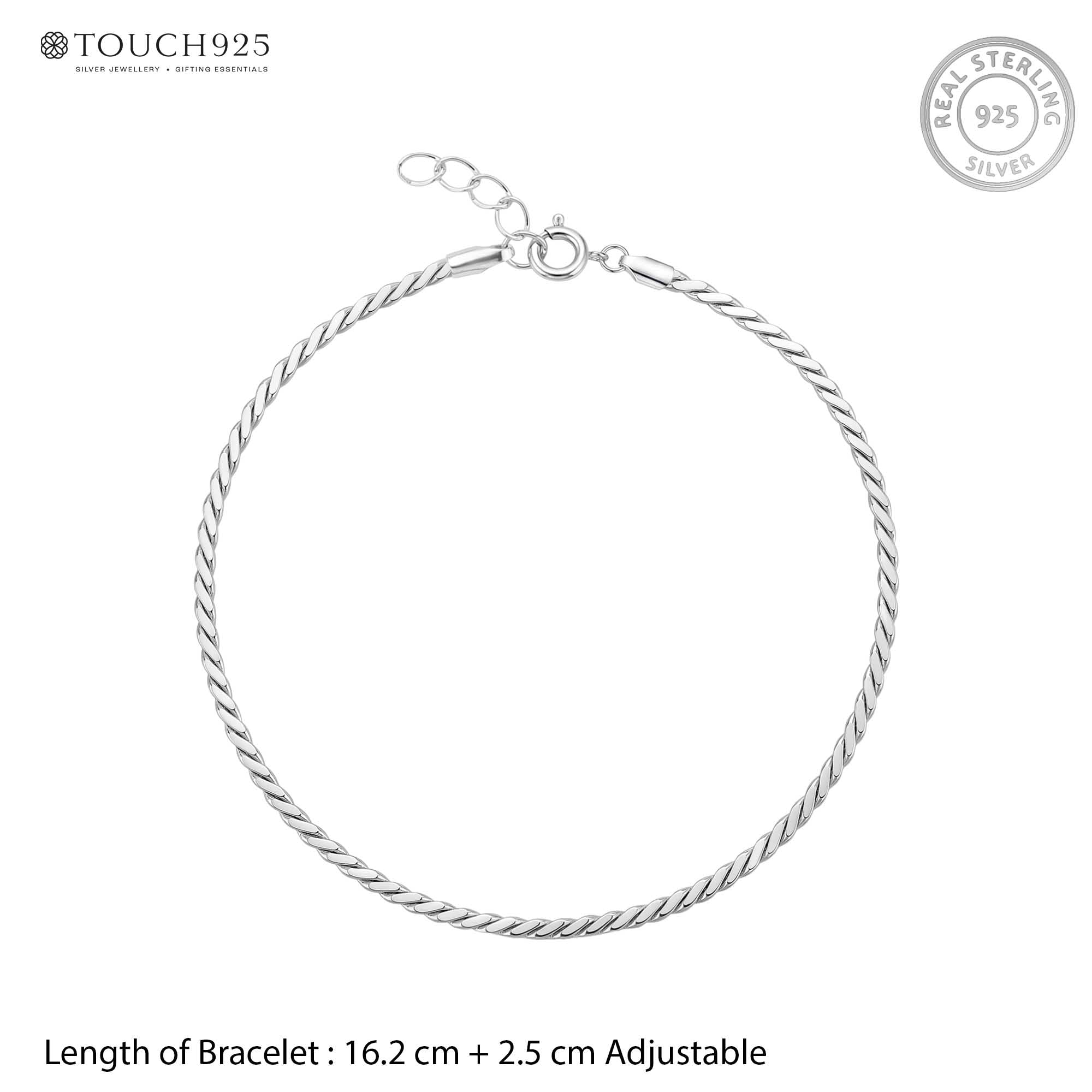 Twisted Rope Chain Bracelet
