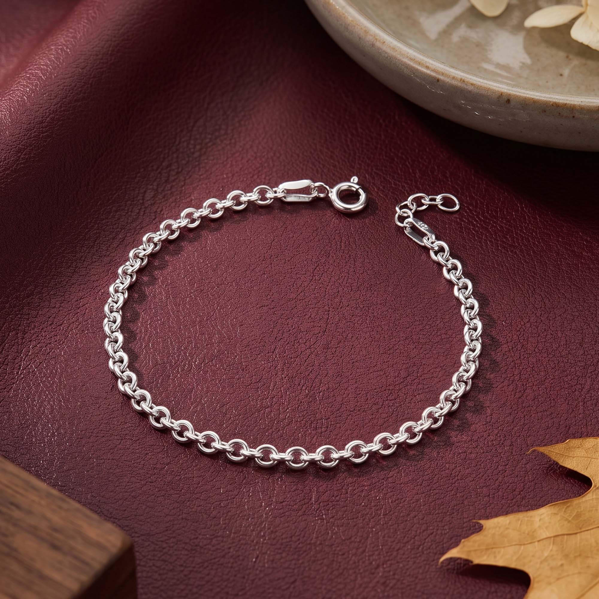 Classic Rolo Chained Bracelet
