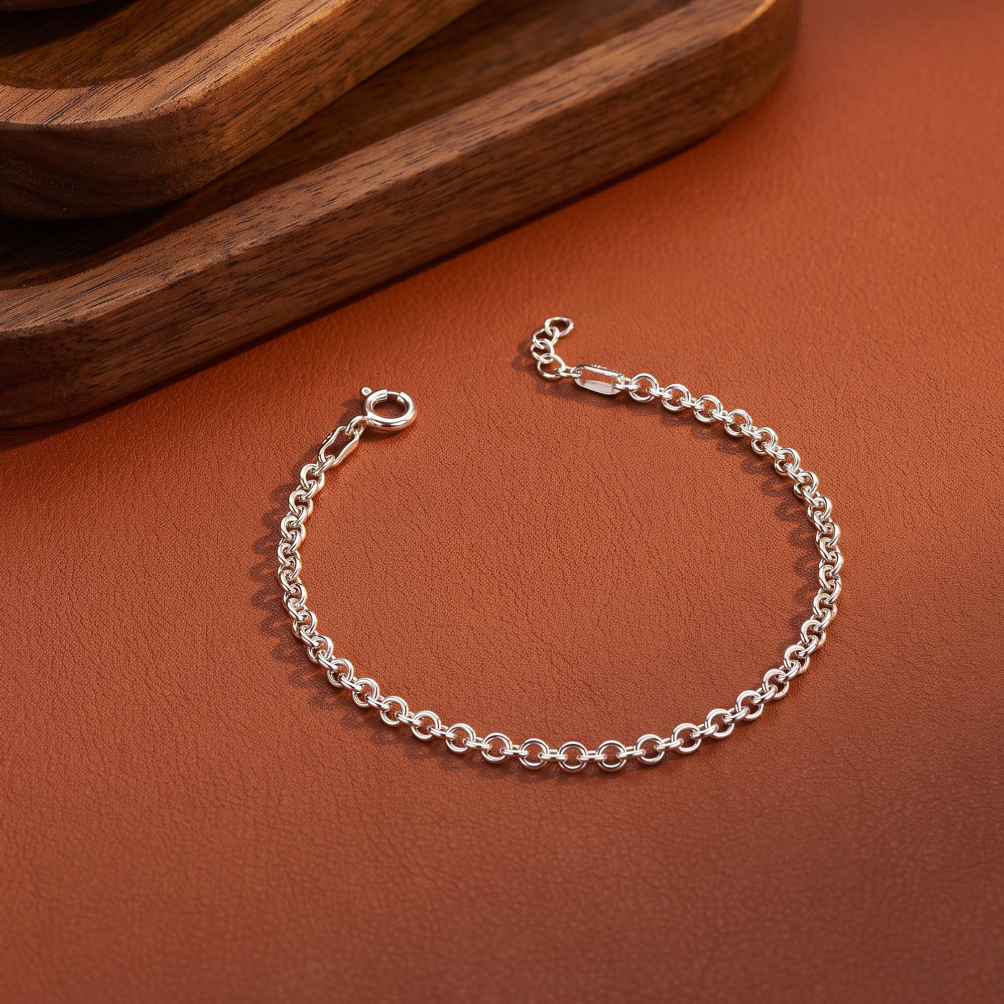 Classic Rolo Chained Bracelet