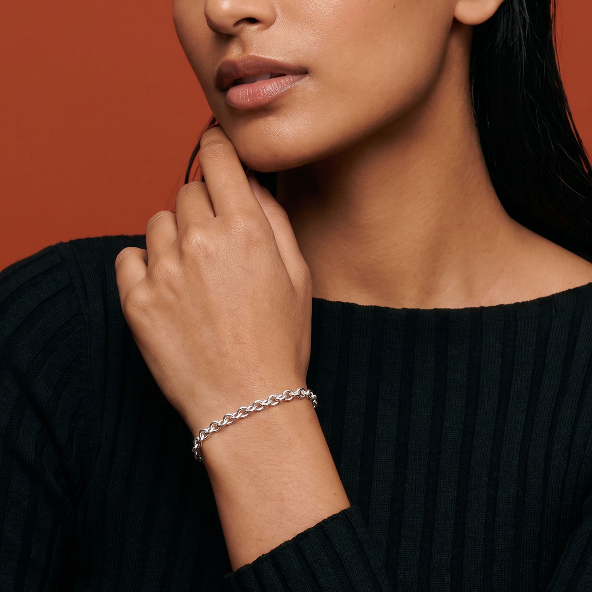 Classic Rolo Chain Bracelet