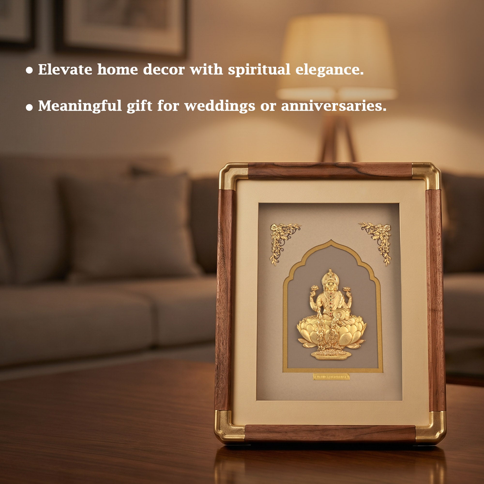 Ashta Lakshmi 24K Gold Foil Frame