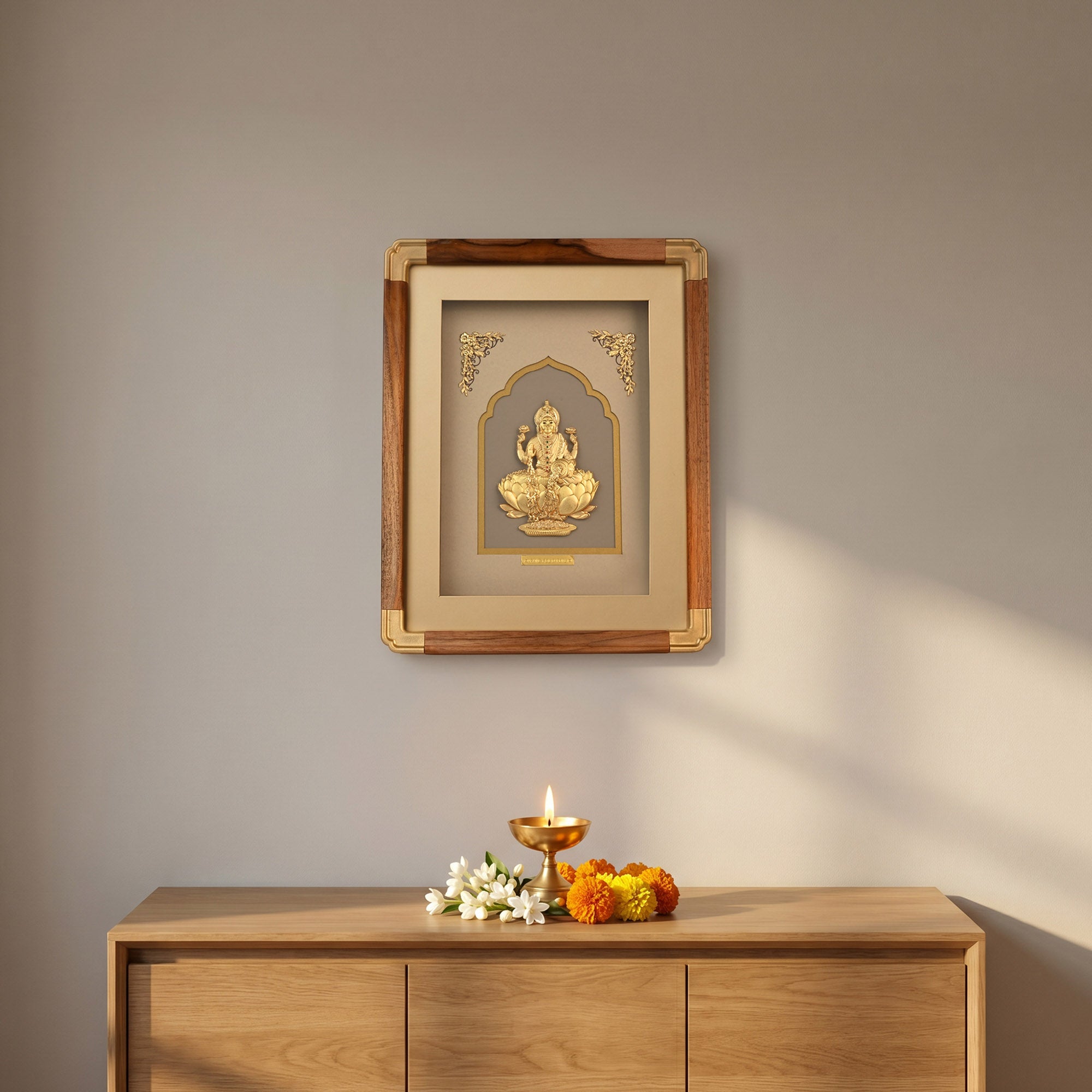 Ashta Lakshmi 24K Gold Foil Frame