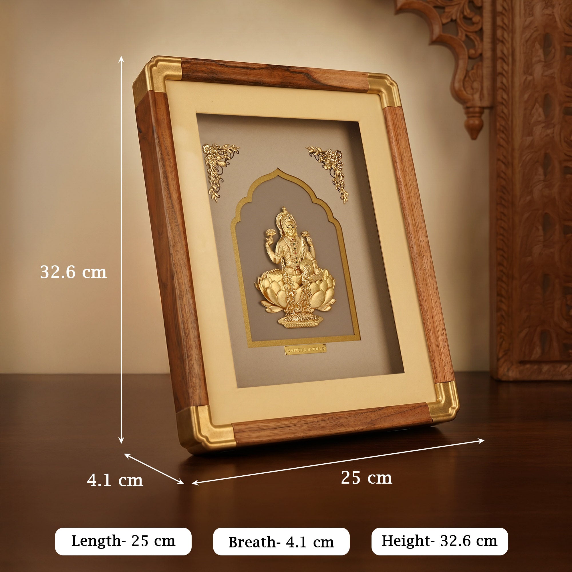 Ashta Lakshmi 24K Gold Foil Frame