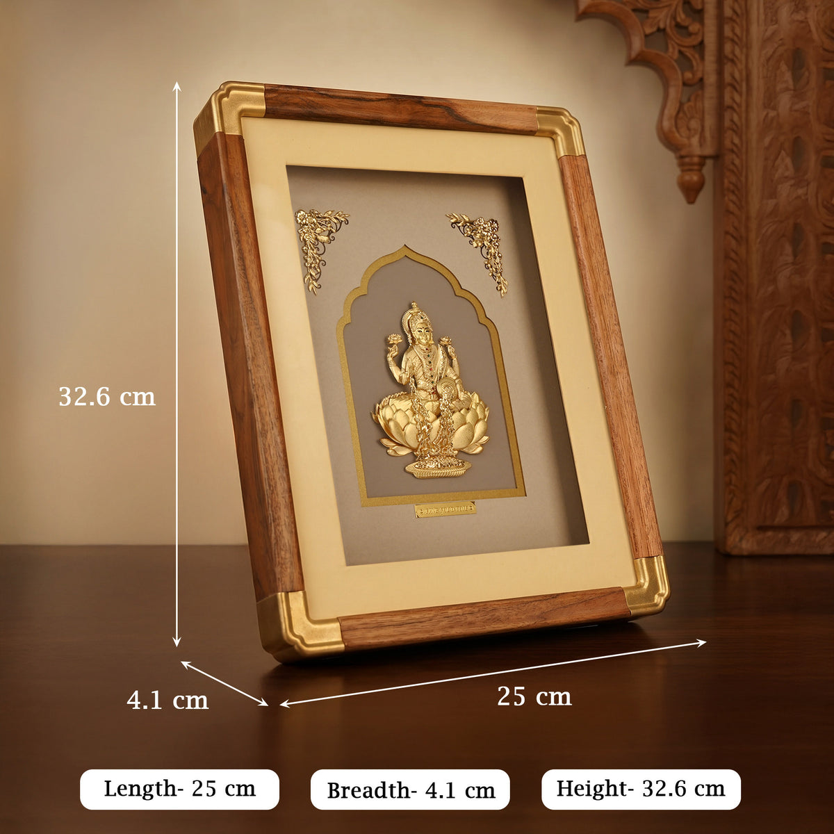 Ashta Lakshmi 24K Gold Foil Frame