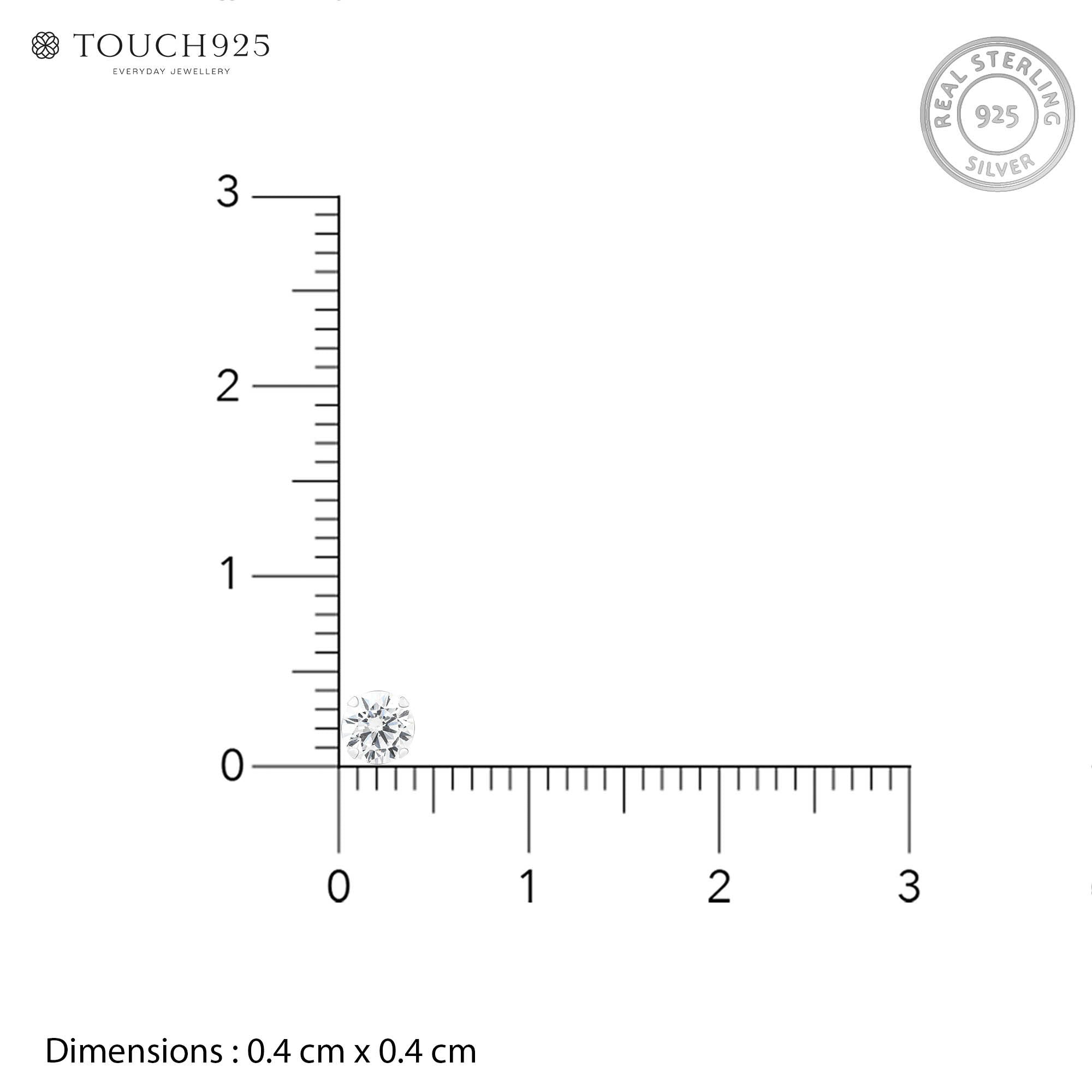 Classic Round CZ Stud Earrings