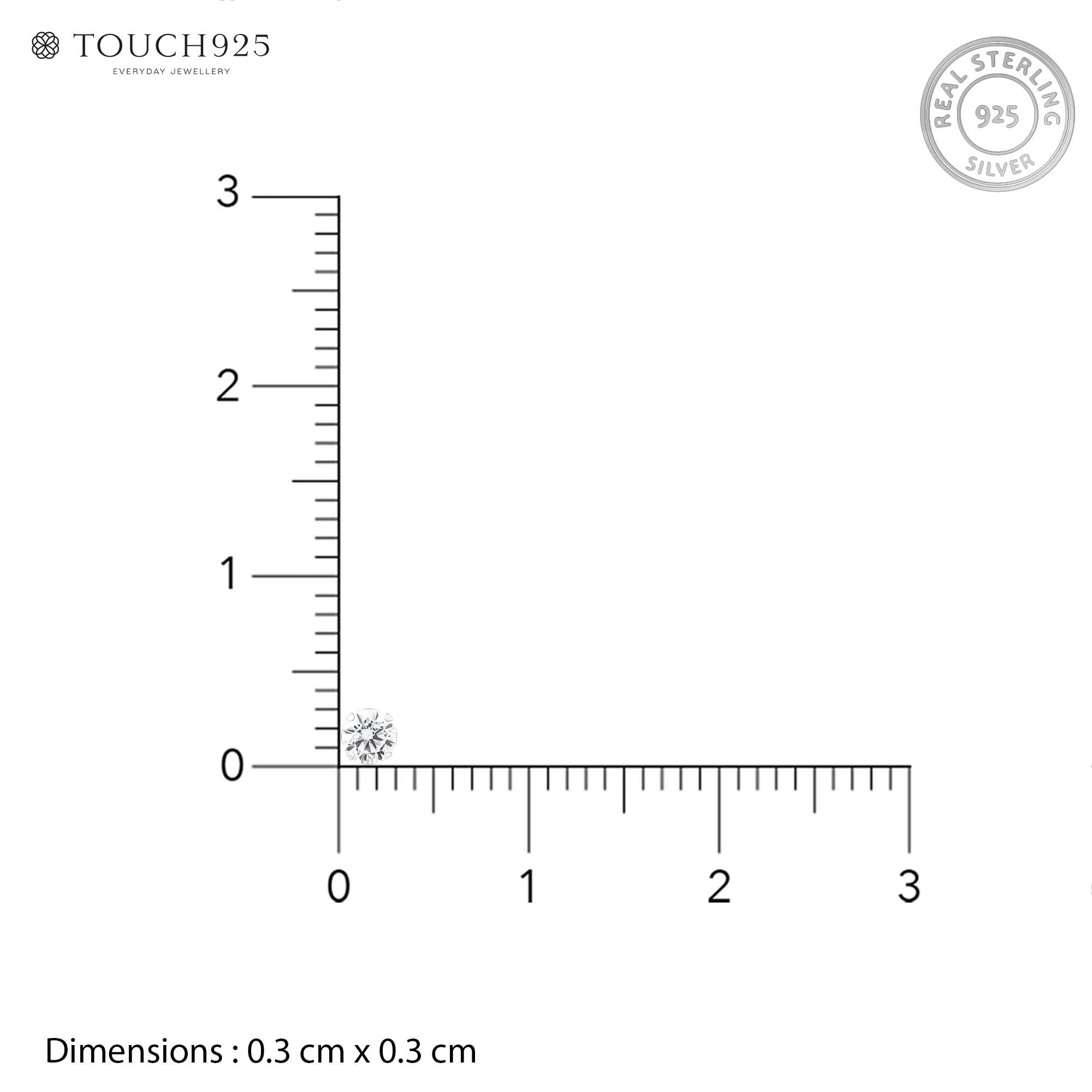 Classic Round CZ Stud Earrings