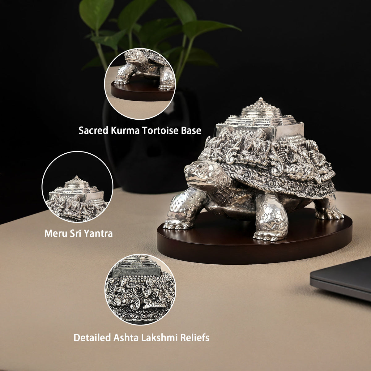 999 Silver Plated Meru Sri Yantra