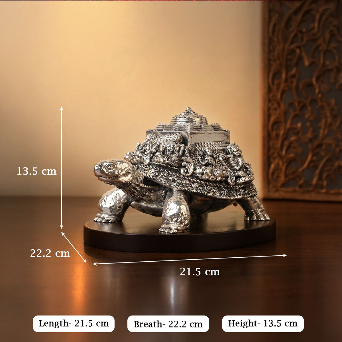 999 Silver Plated Meru Sri Yantra