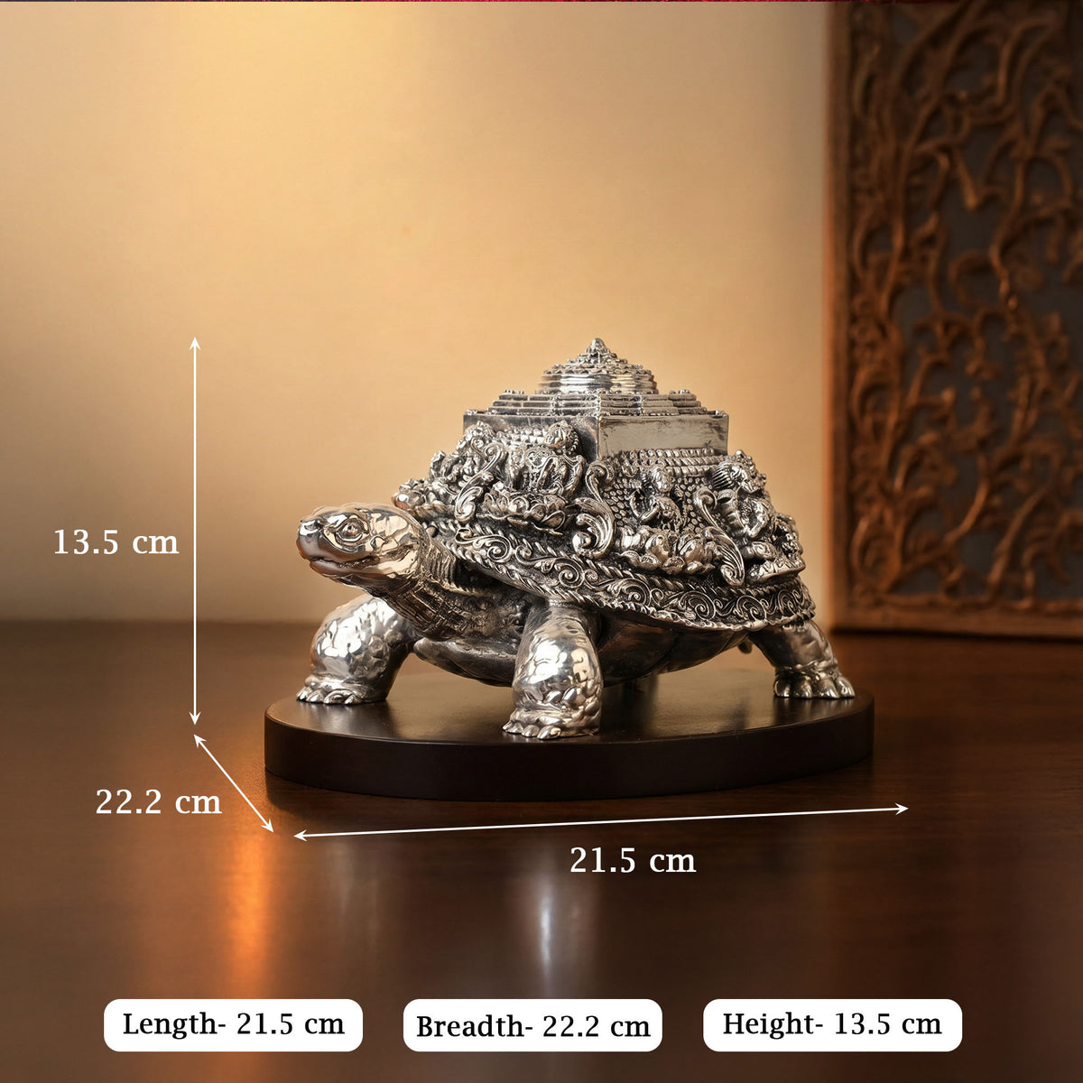 999 Silver Plated Meru Sri Yantra
