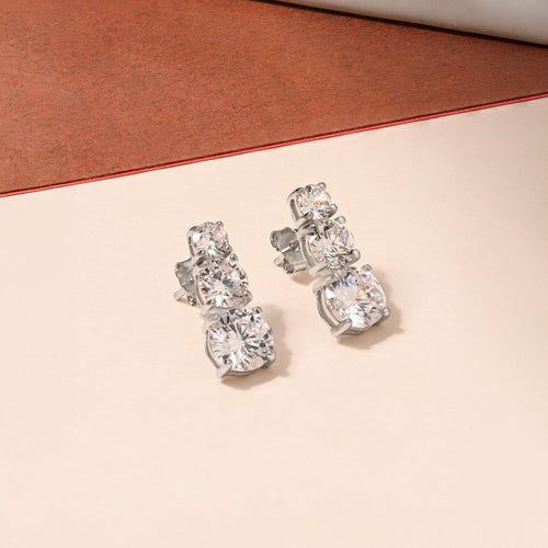 Cascade Trio Stud Earrings