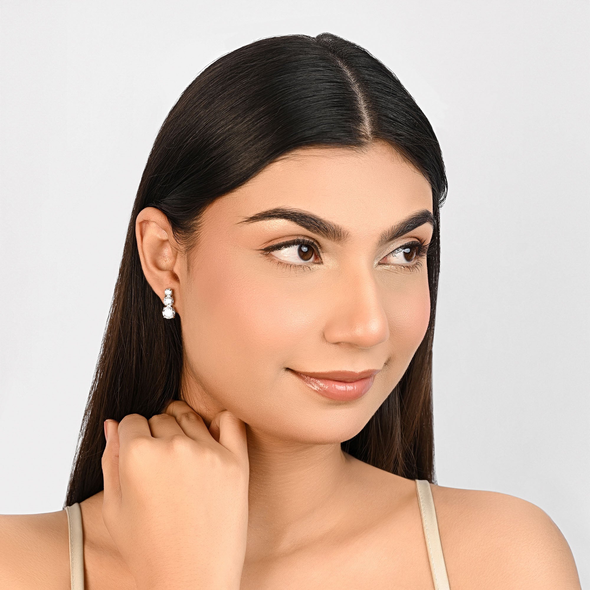 Cascade Trio Stud Earrings