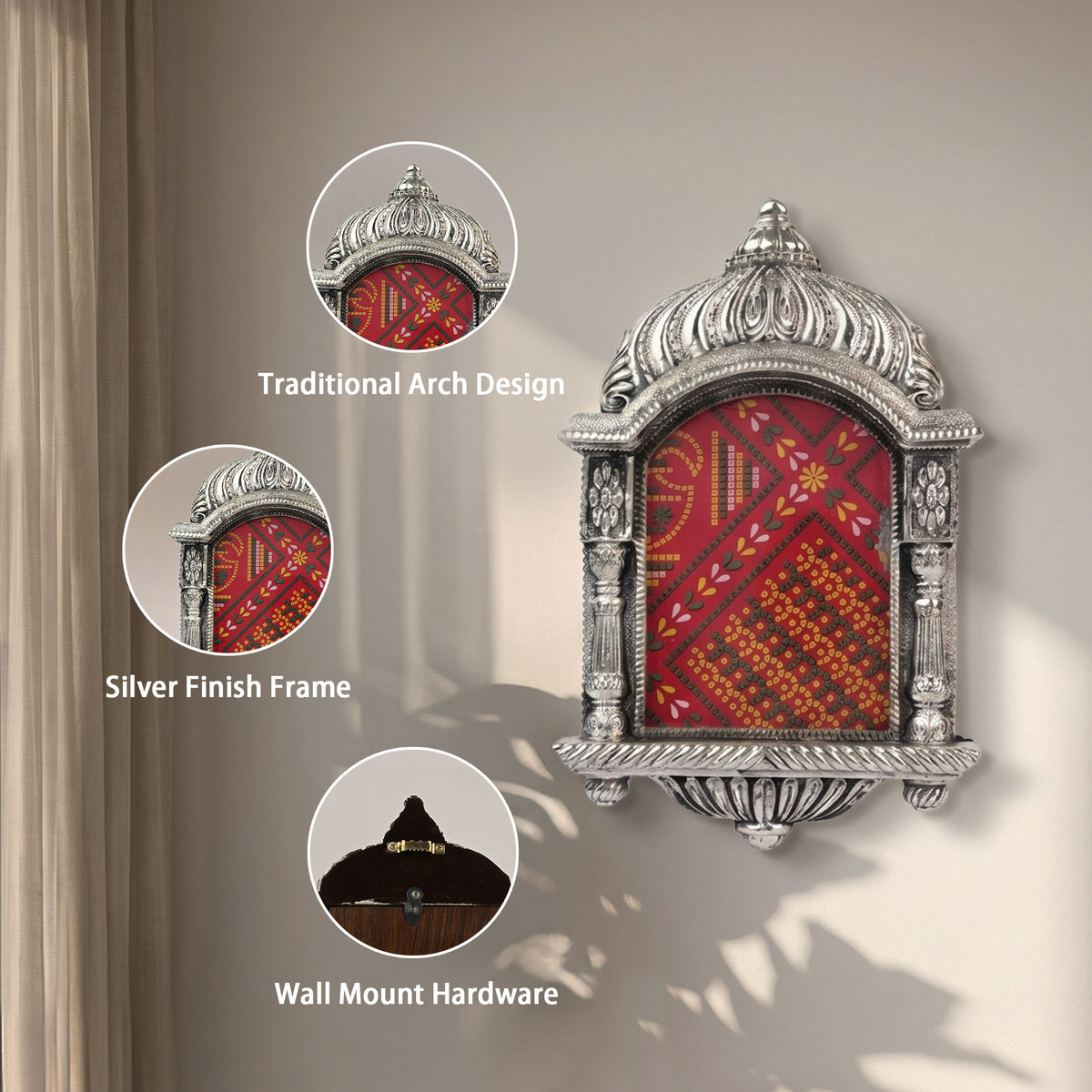 999 Silver Plated Decorative Pooja Frame