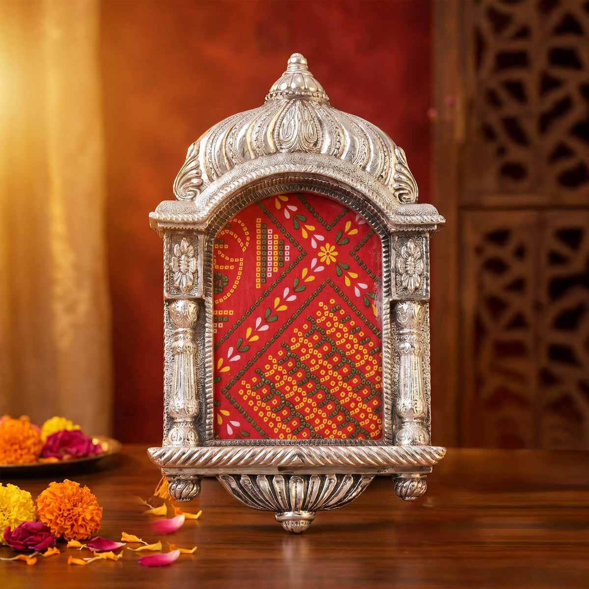 999 Silver Plated Decorative Pooja Frame