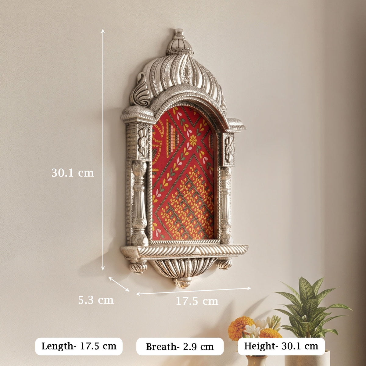 999 Silver Plated Decorative Pooja Frame