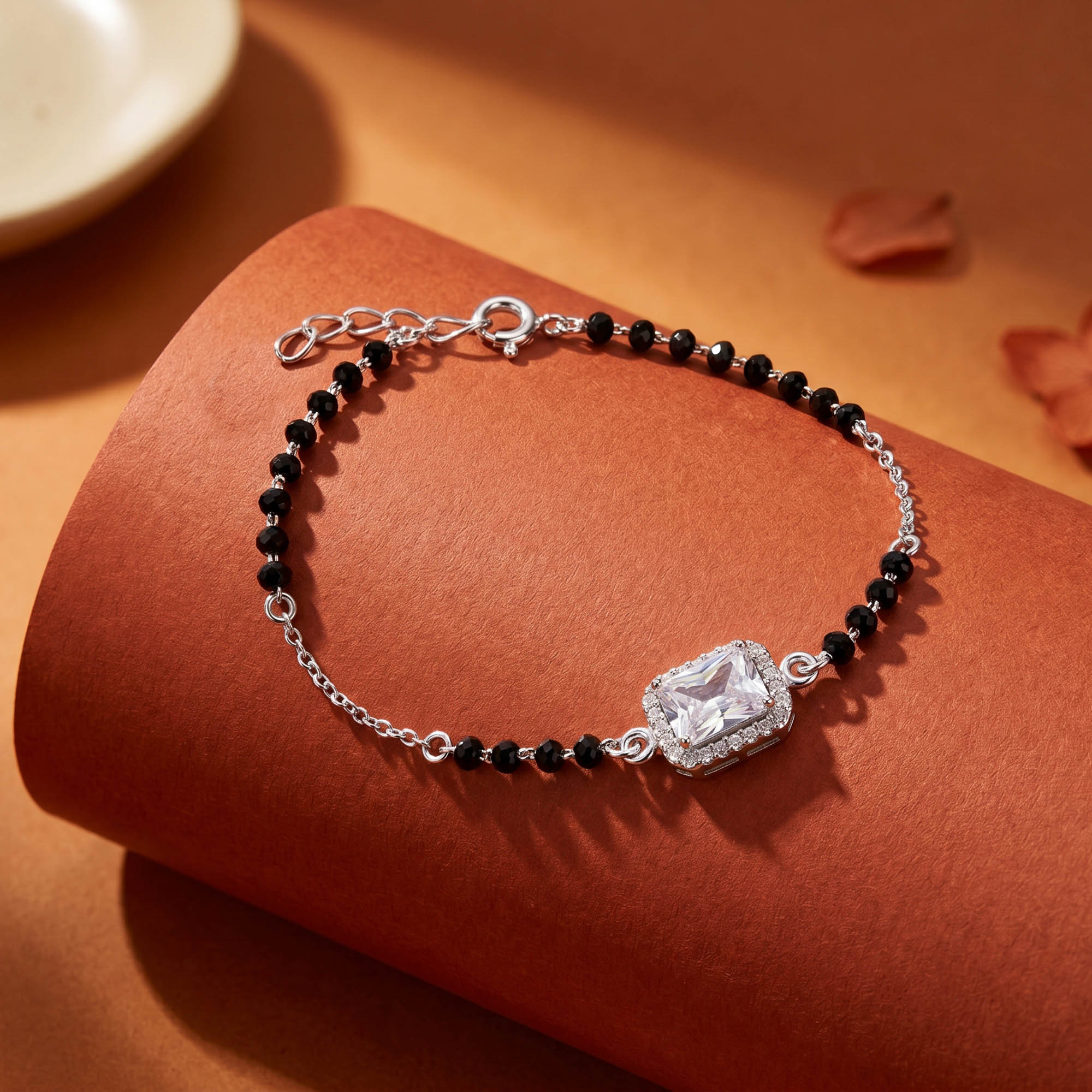 Emerald-Cut Halo CZ Bracelet