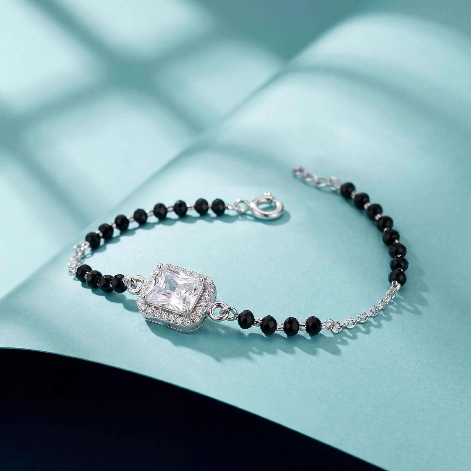 Emerald-Cut Halo CZ Bracelet