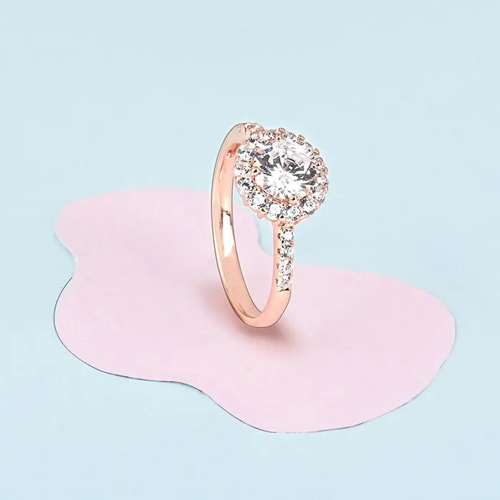 Enchanting Elegance Rose Gold Ring - Touch925