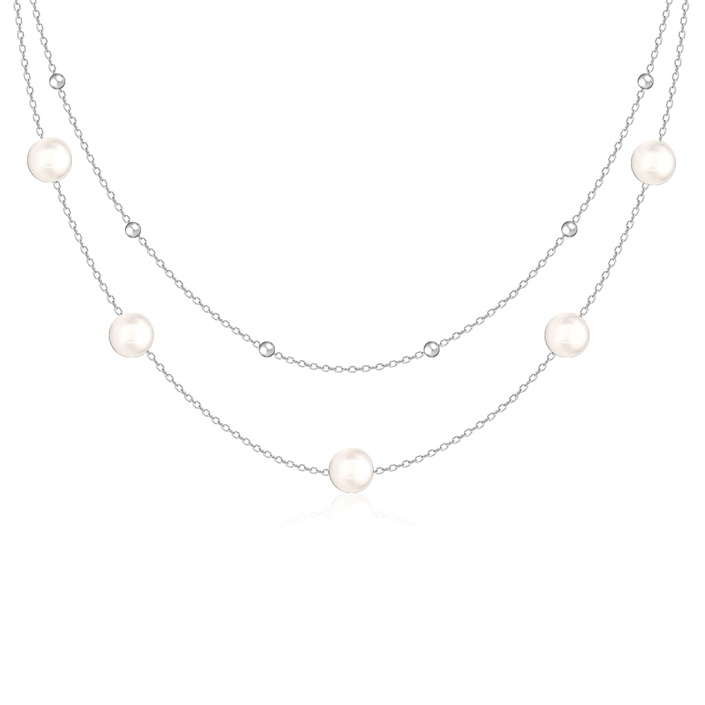 Layered Pearl Jewellery Set