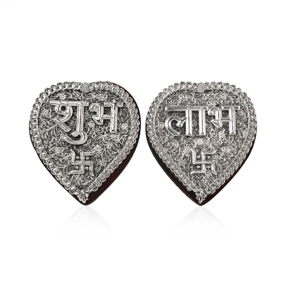 Silver Shubh Labh Wall Hanging