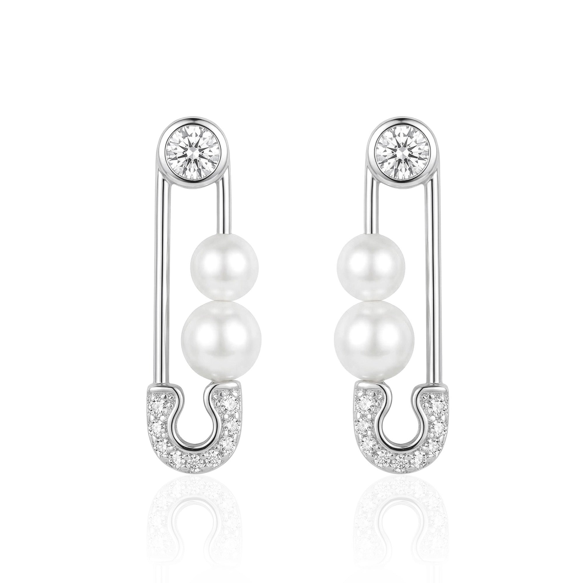 Pearl Pin Silver Studs