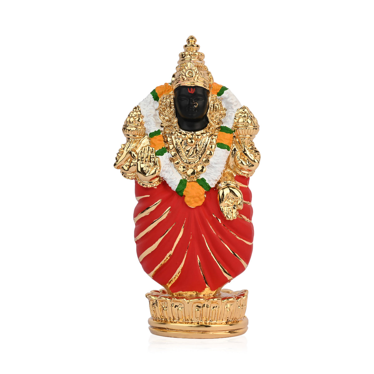 24K Gold Foil Goddess Padmavati Idol