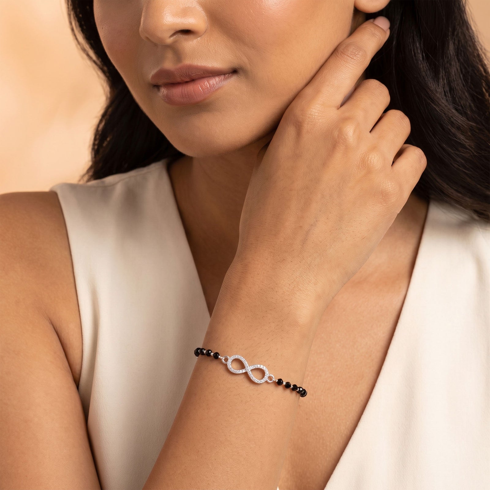 Pavé Infinity Bracelet