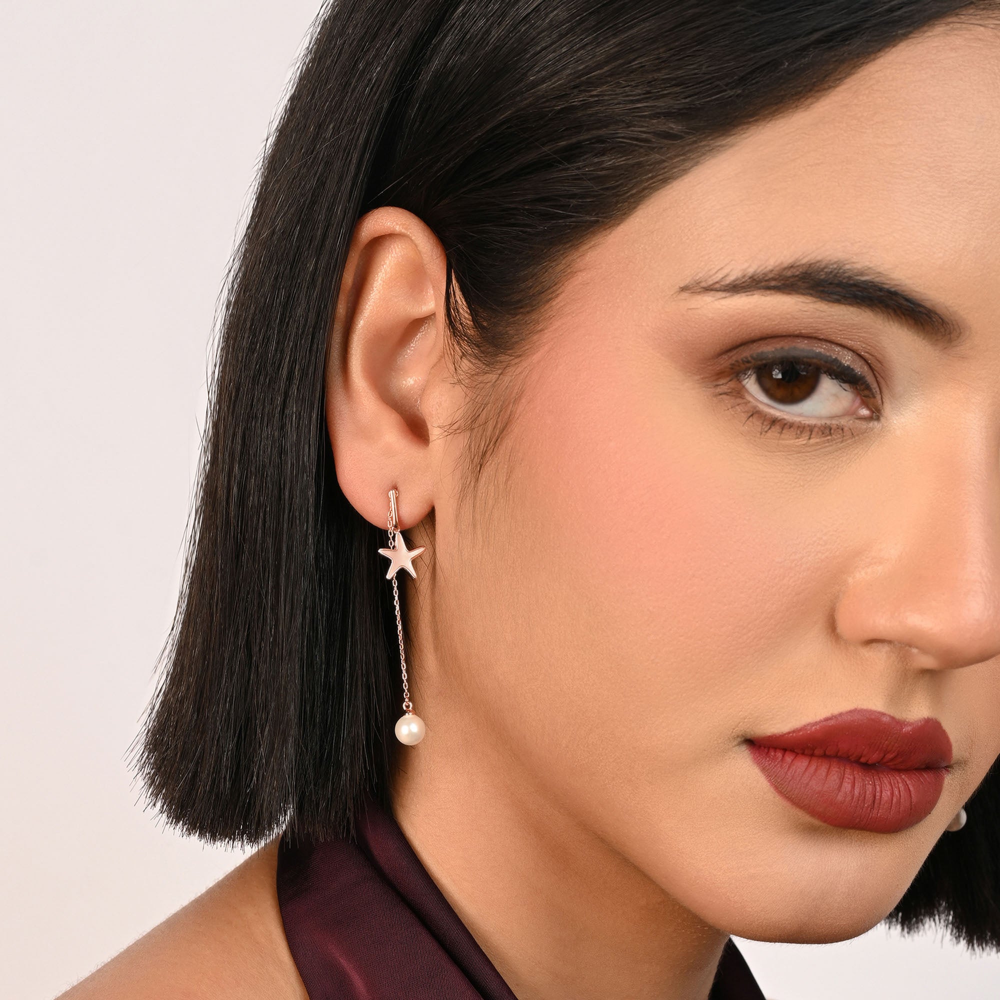 Star Pearl Earrings