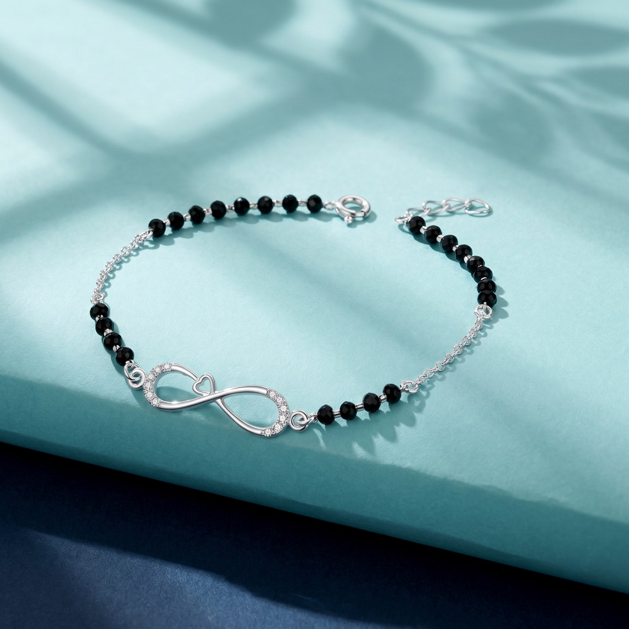 Infinity Heart CZ Bracelet