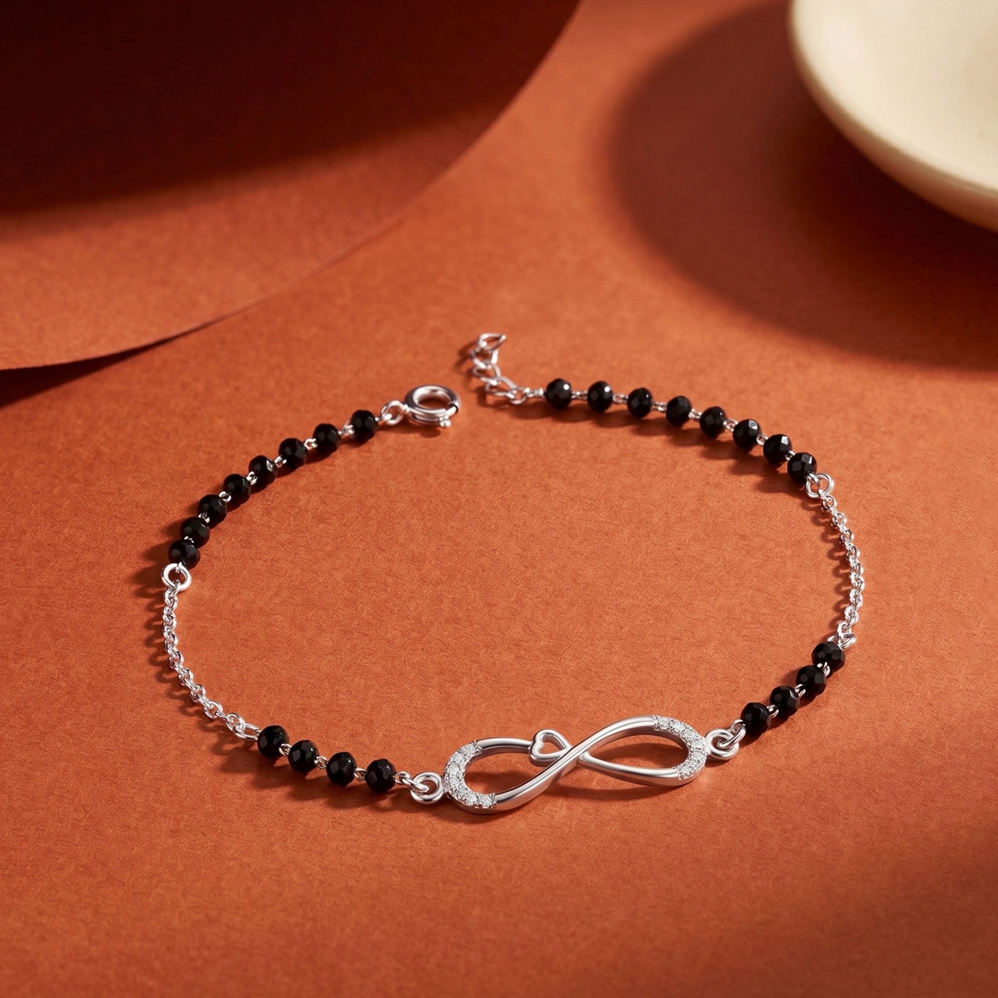 Infinity Heart CZ Bracelet