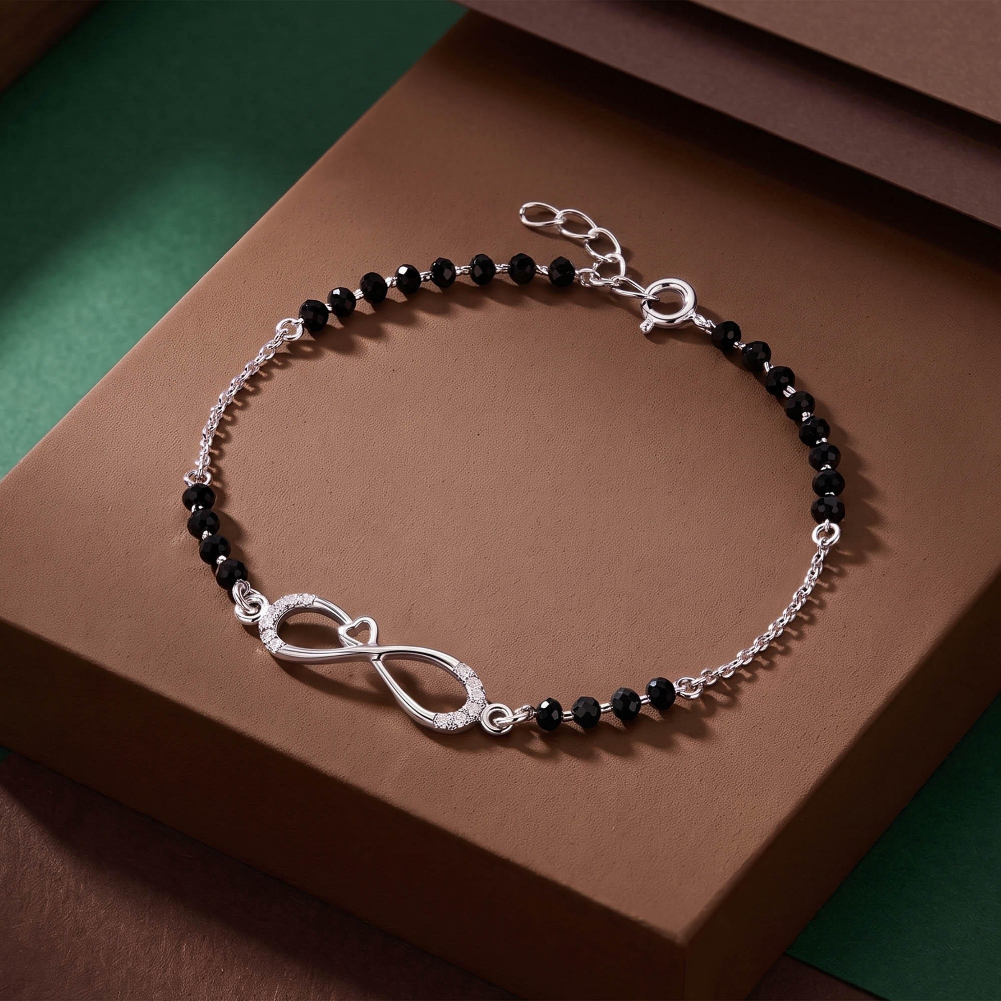 Infinity Heart CZ Bracelet