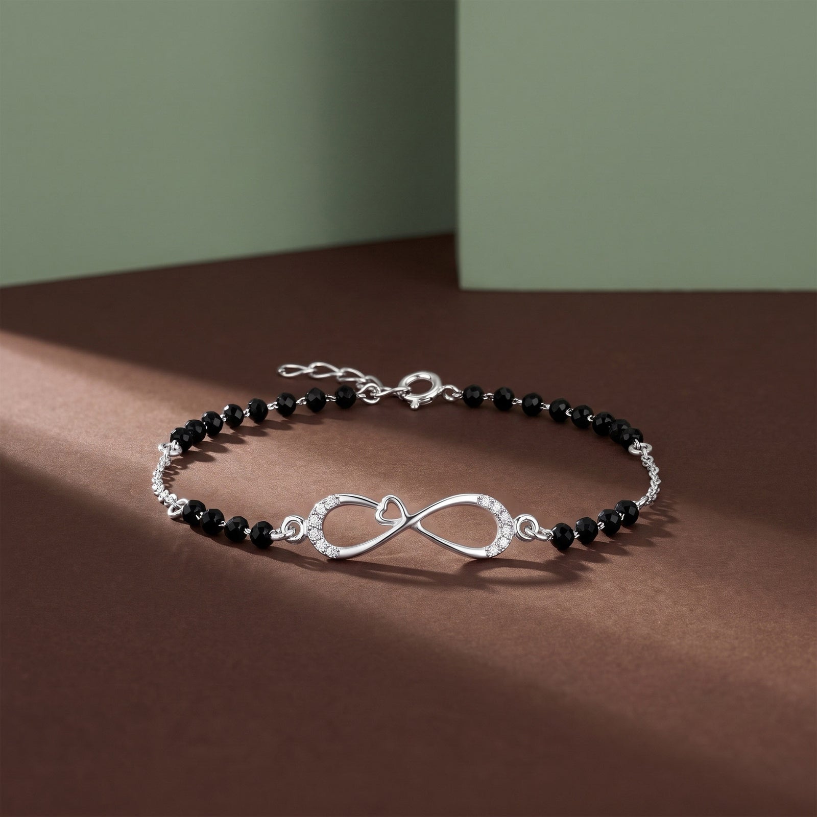 Infinity Heart CZ Bracelet
