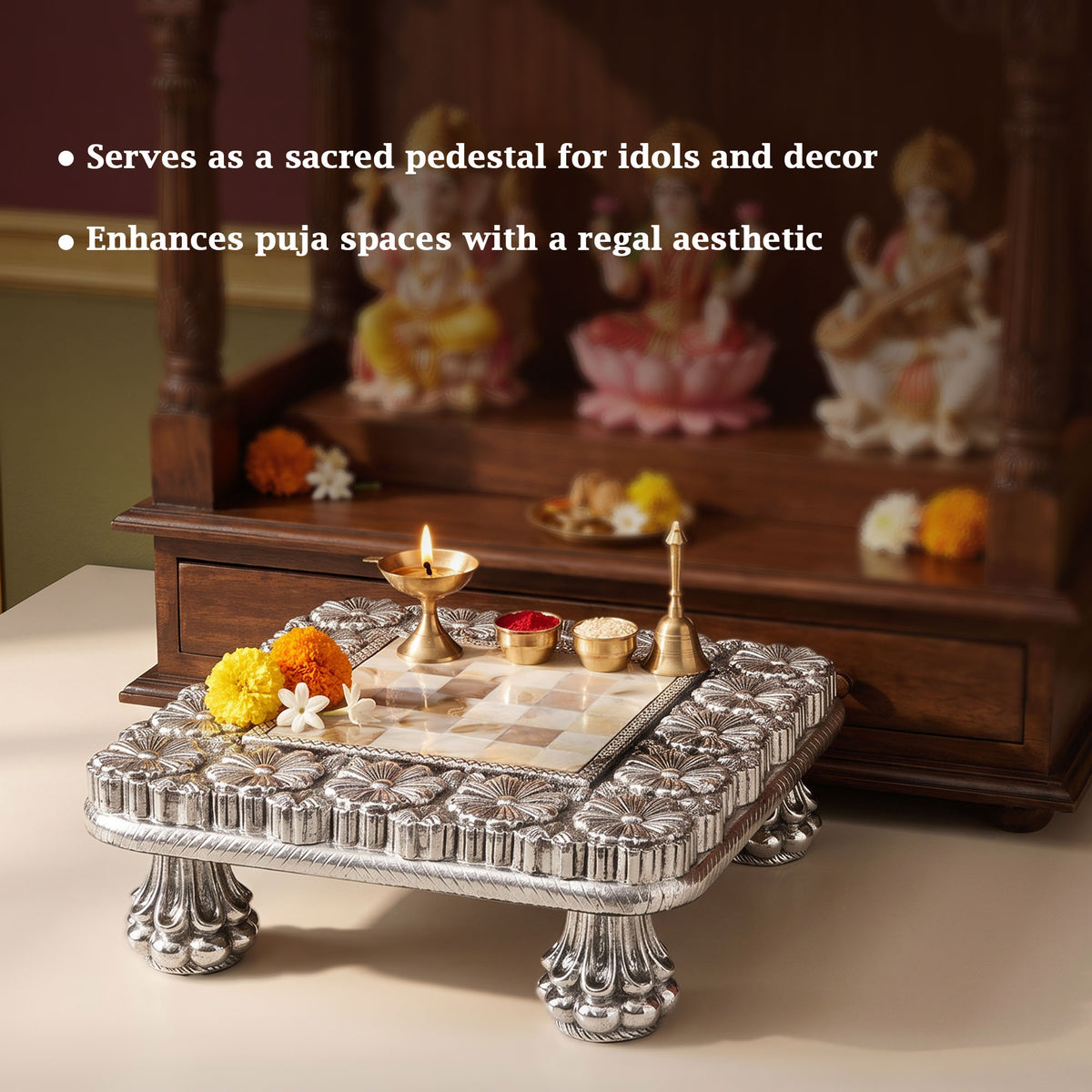 Floral Square Chowki