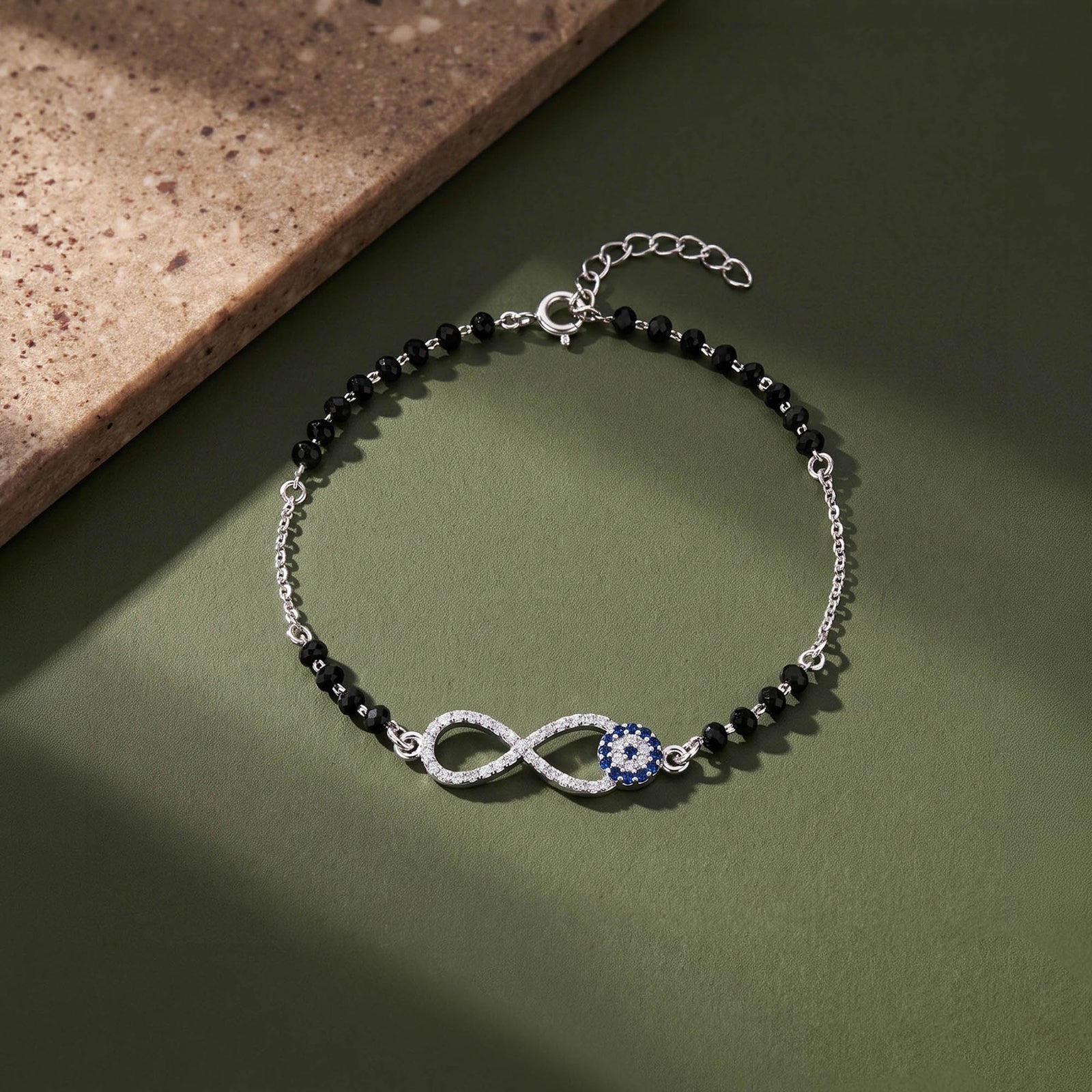 Infinity Evil Eye CZ Bracelet
