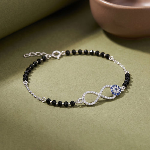 Infinity Evil Eye CZ Bracelet