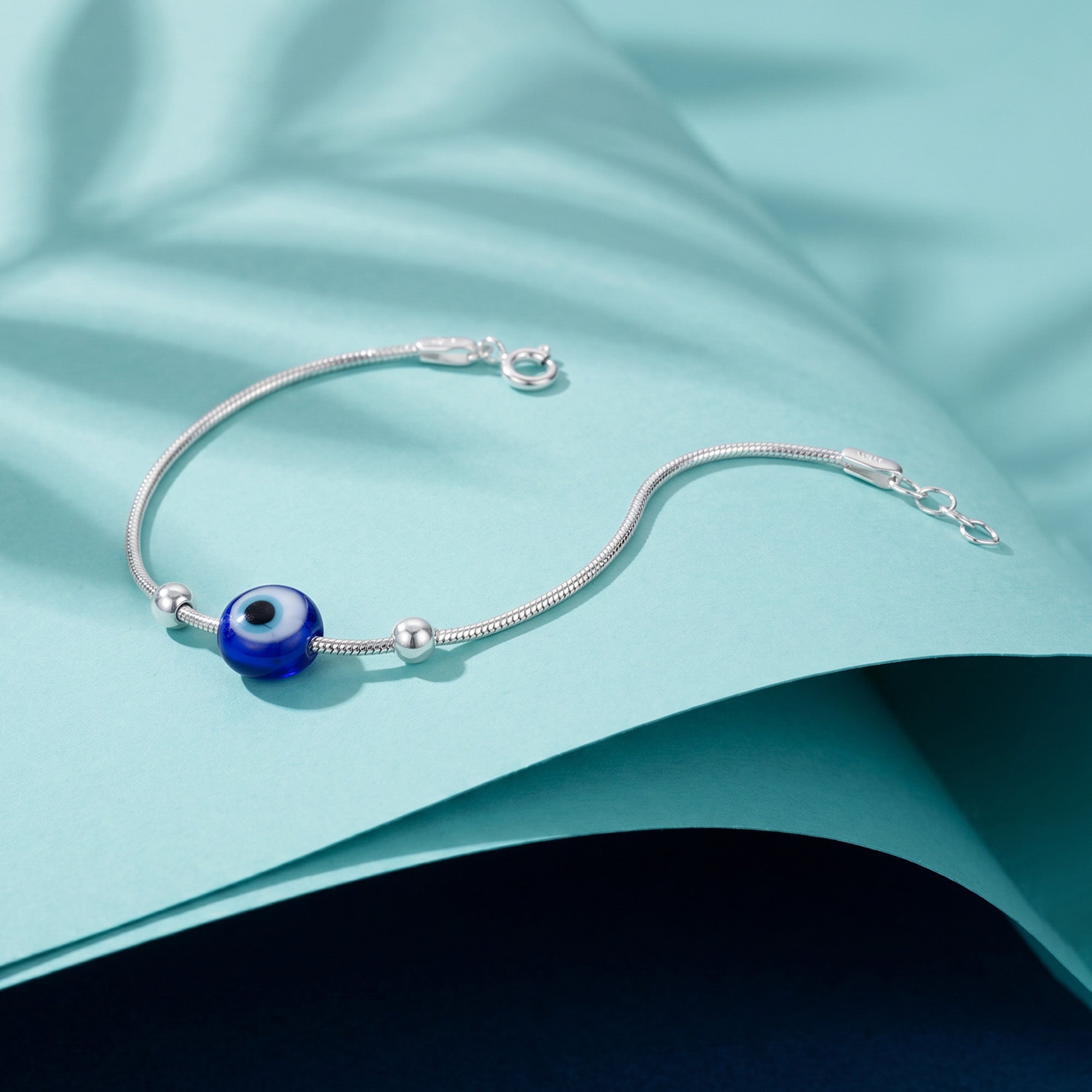 Evil Eye Snake Chain Bracelet