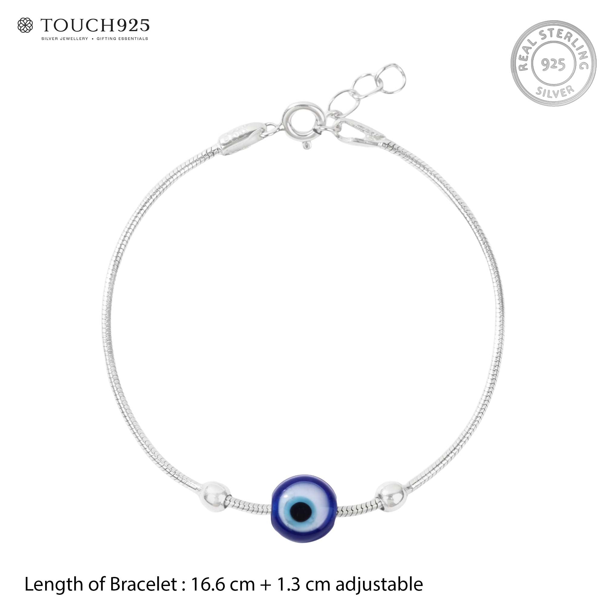 Evil Eye Snake Chain Bracelet
