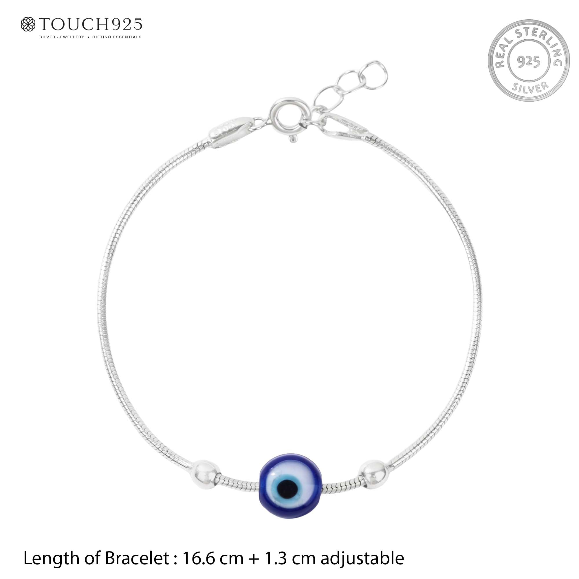 Silver Evil Eye Rakhi