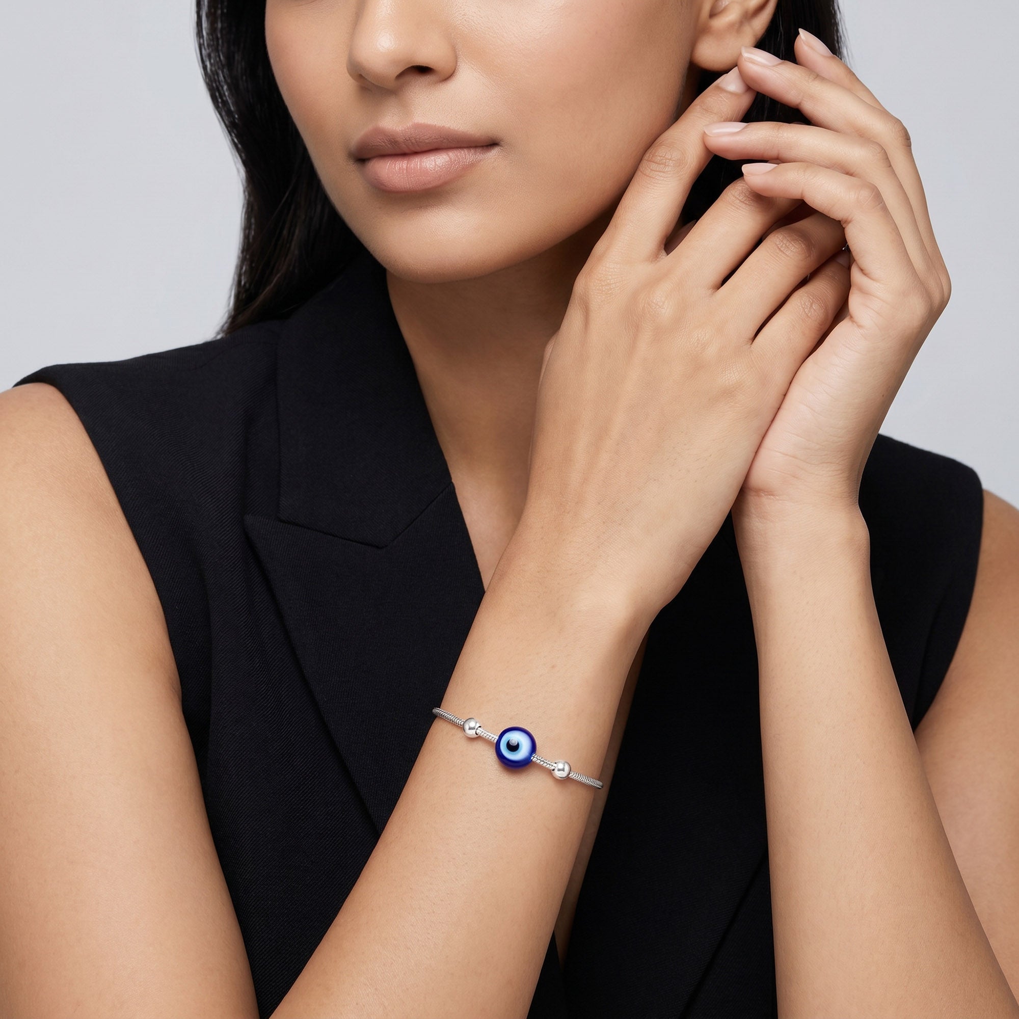 Evil Eye Snake Chain Bracelet