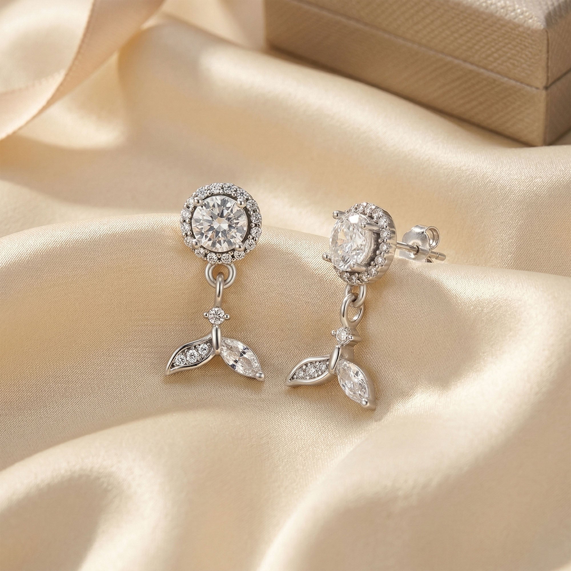 Radiant Halo Marquise Drops