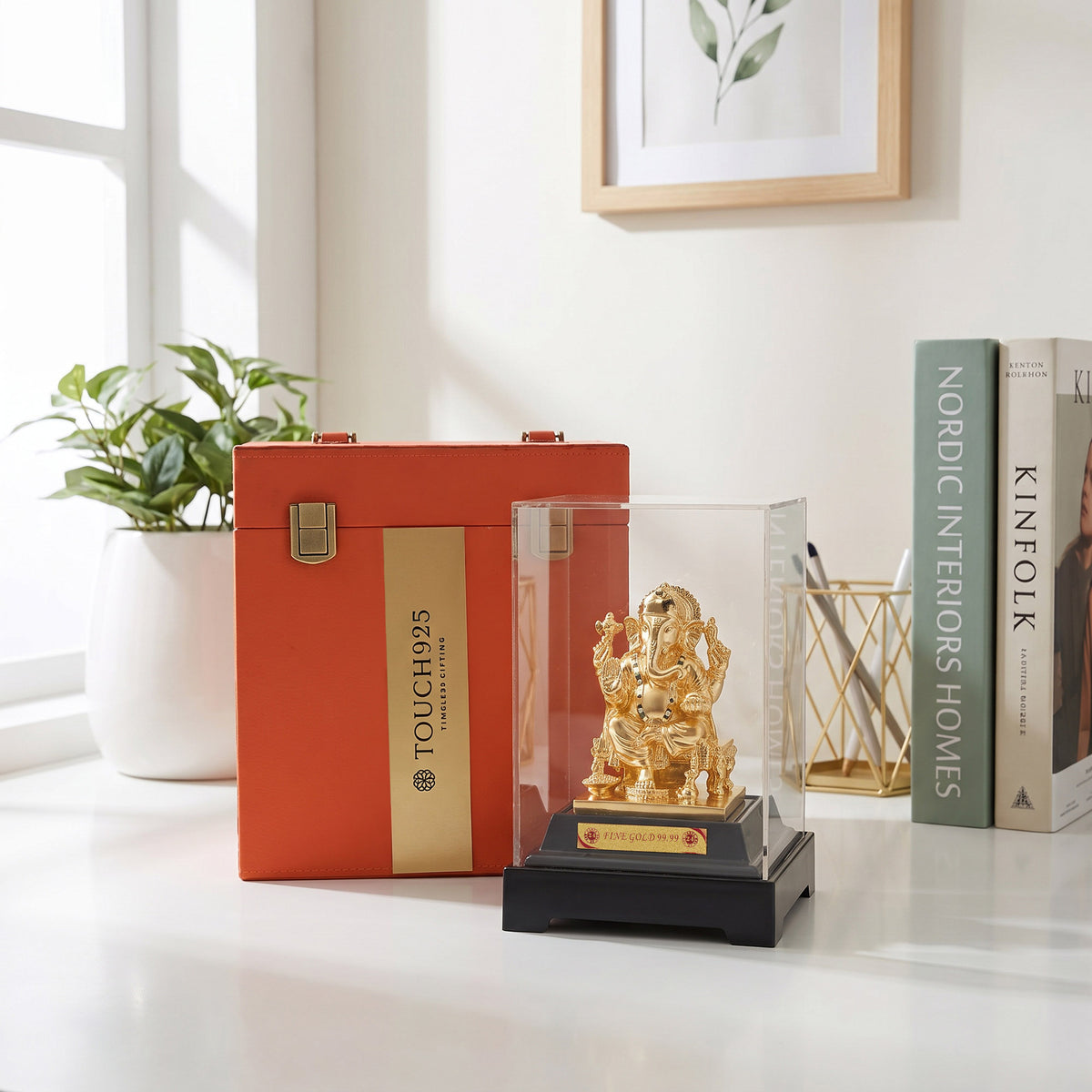 Gold Foiled Ganeshji Idol