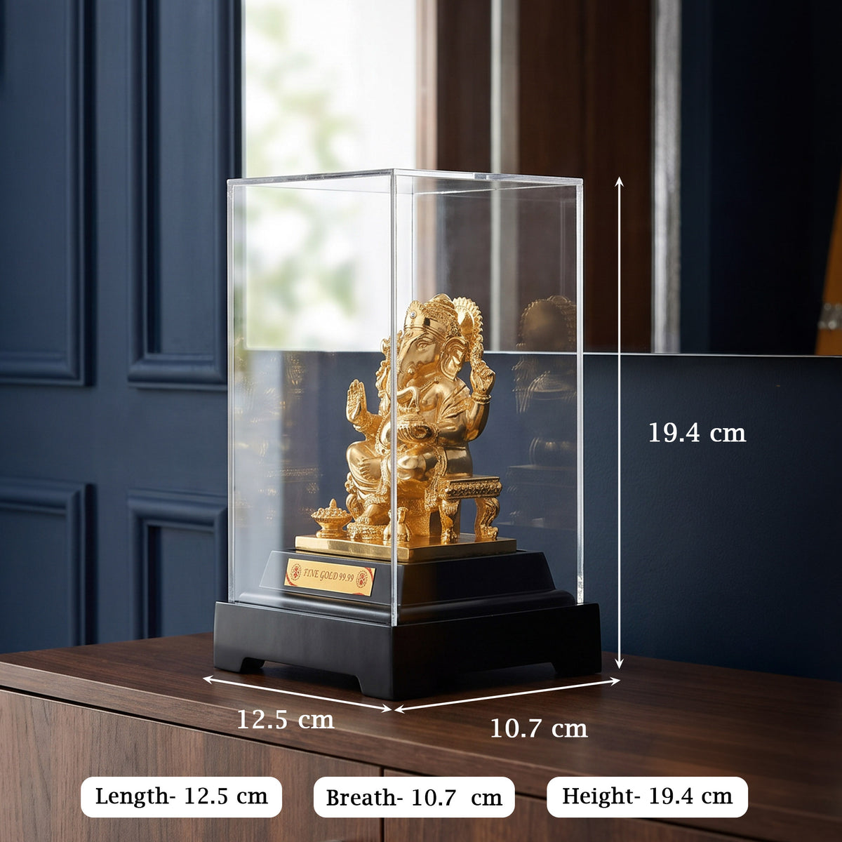Gold Foiled Ganeshji Idol