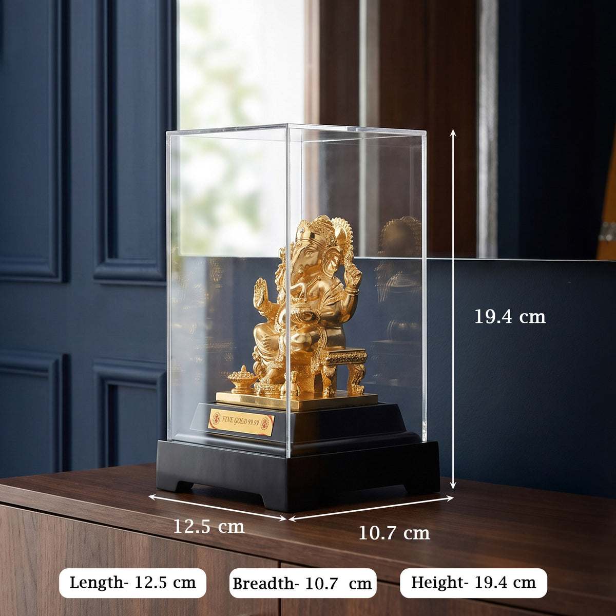 Gold Foiled Ganeshji Idol
